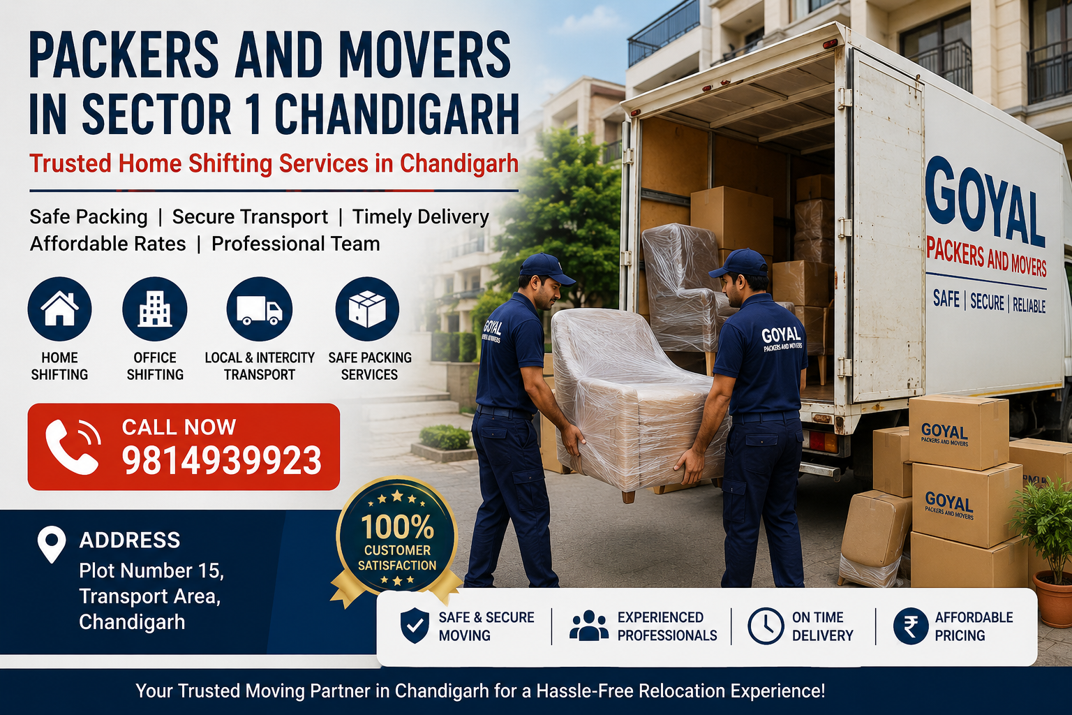 papckers and movers service in chandigarh
