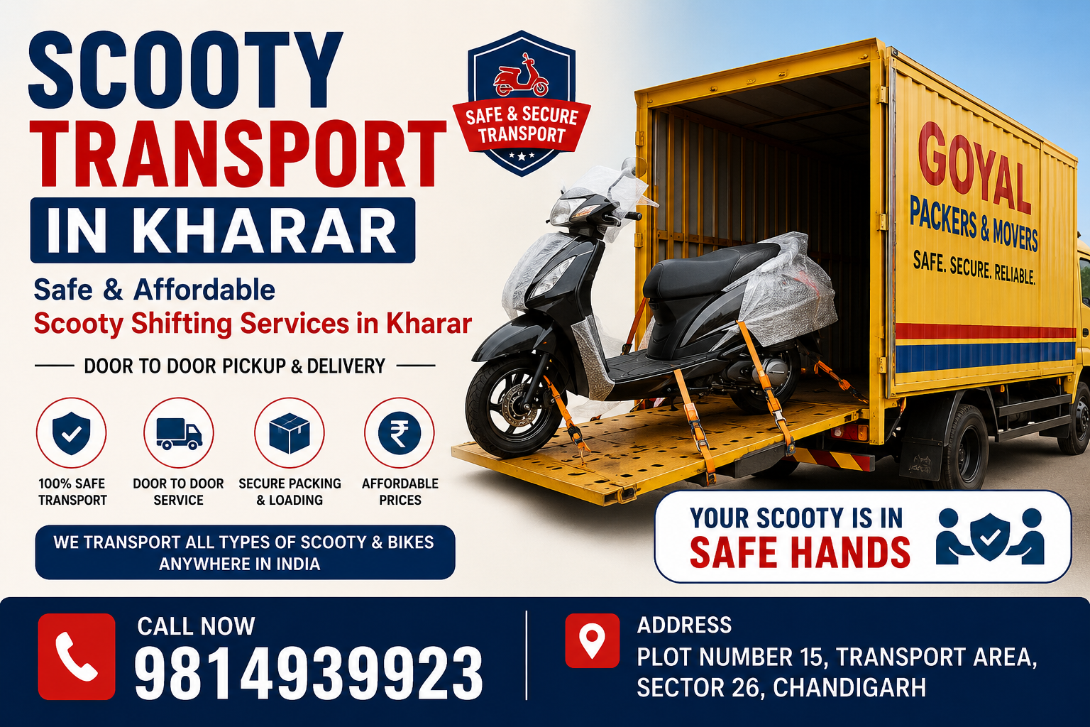 scooty transport in kharar