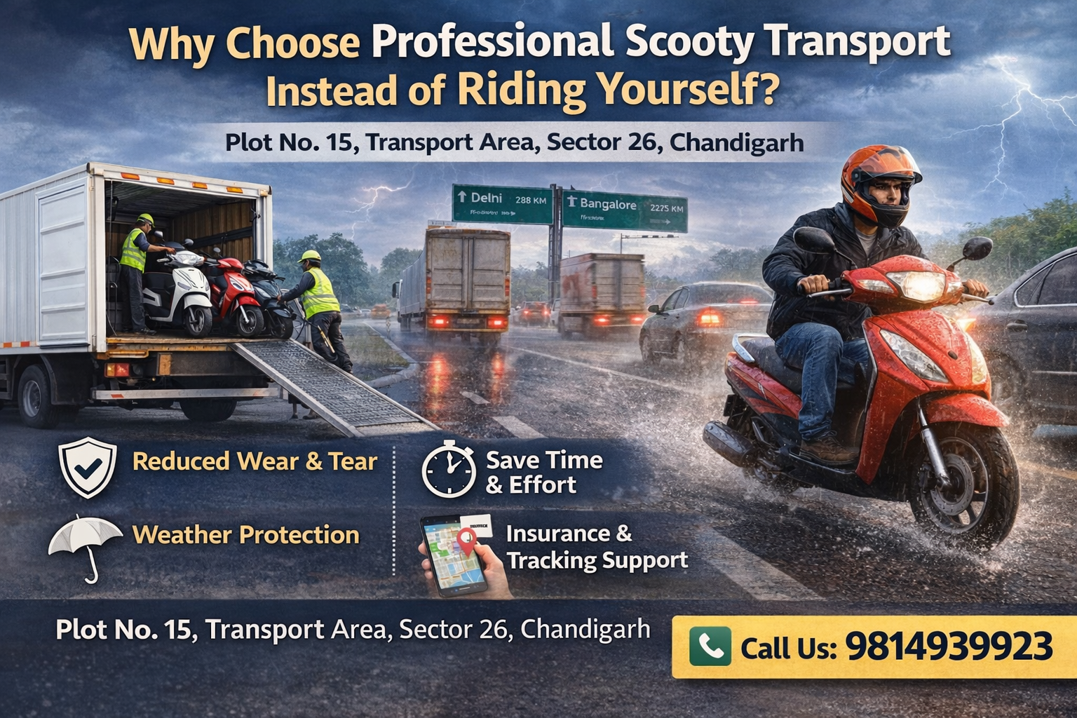 make image on Scooty Transport in Panchkula – Fast, Secure & Affordable Two Wheeler Transportation Services