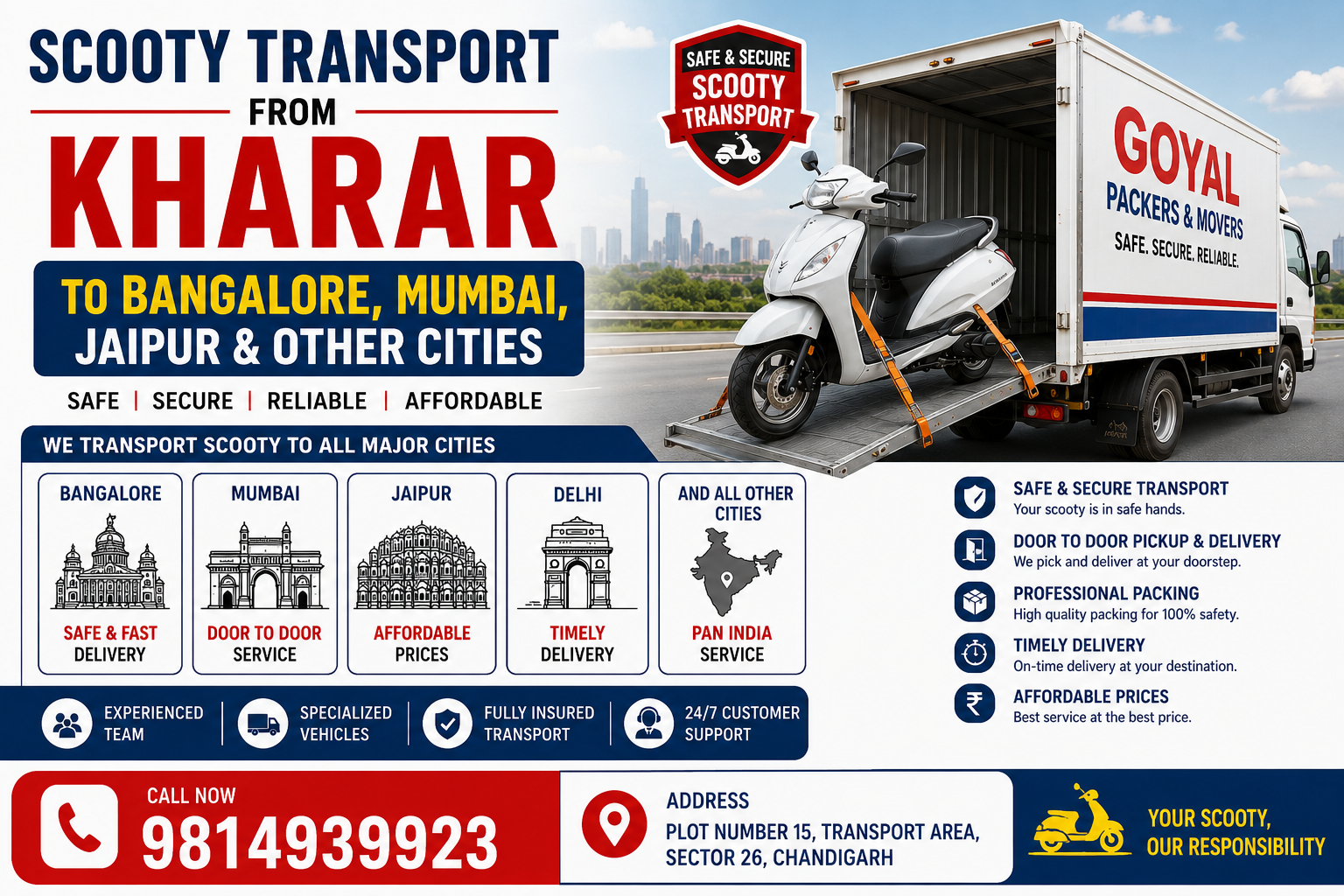 scooty transportation in khararscooty transportation in kharar