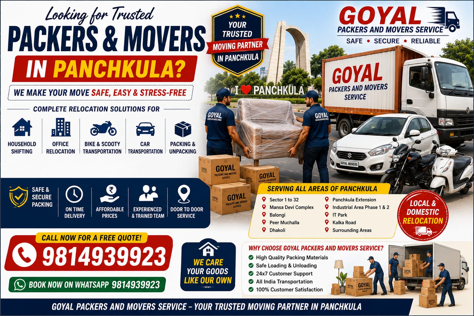 Packers and Movers in Panchkula Sector 2