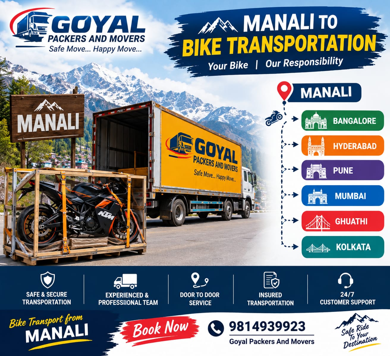 bike transport in manali