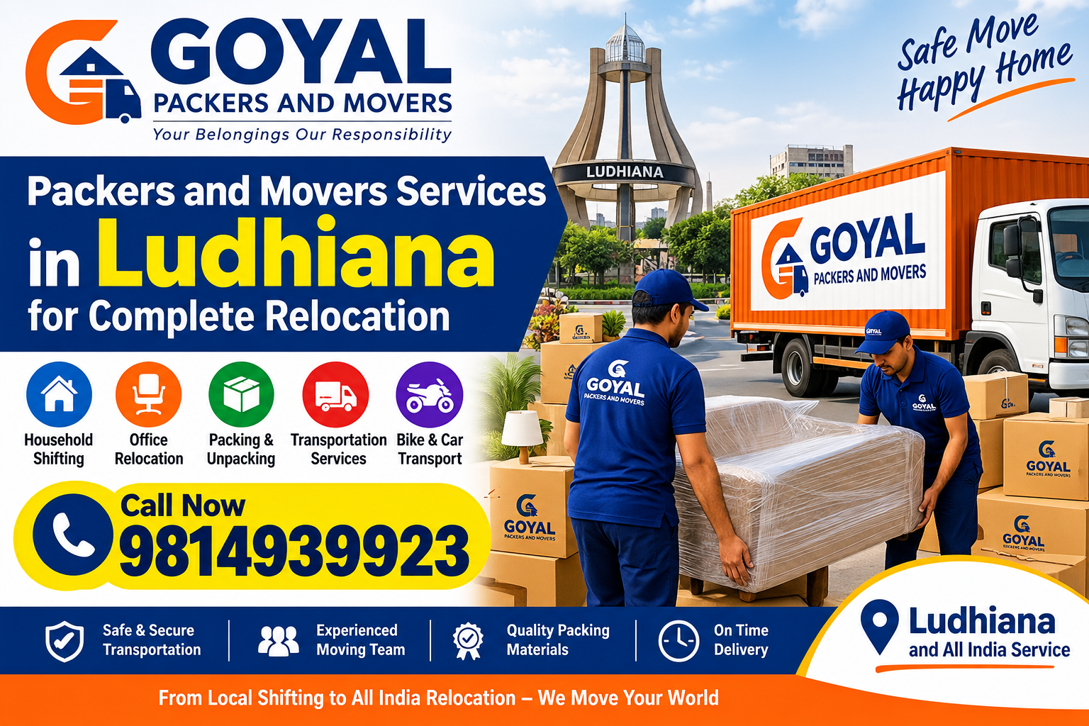 packers and movers in ludhiana