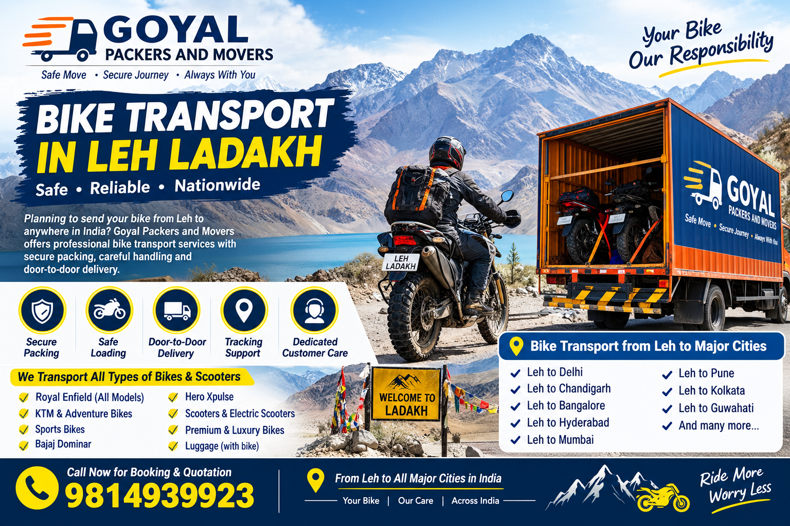 Bike Transport in Leh Ladakh