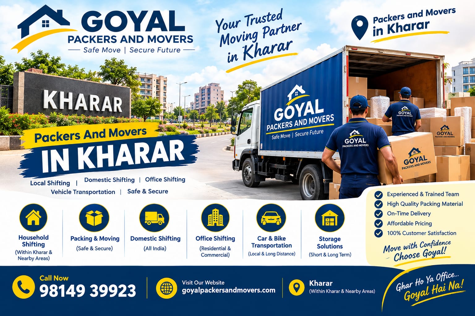 Kharar to Gurgaon Packers and Movers