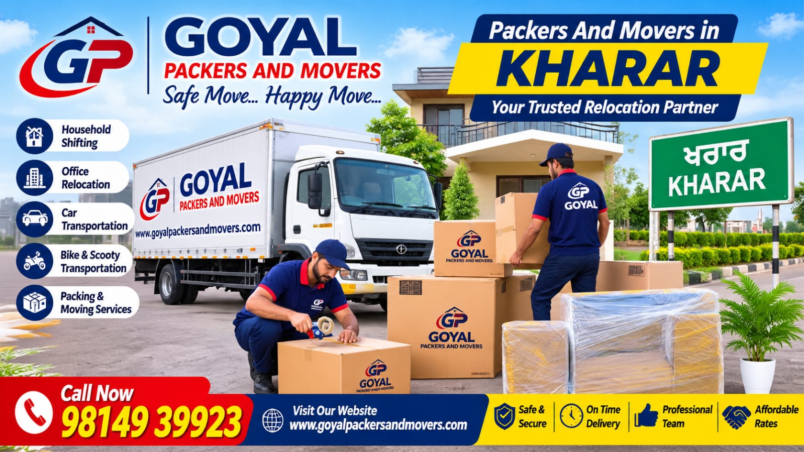 Packers and Movers Kharar to Mumbai