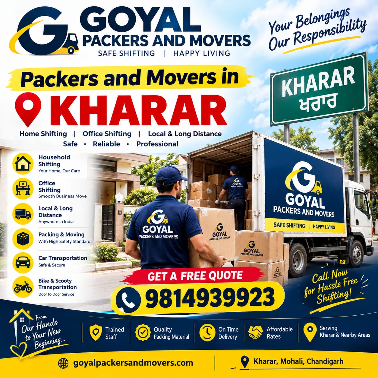 Kharar to Delhi Packers and Movers