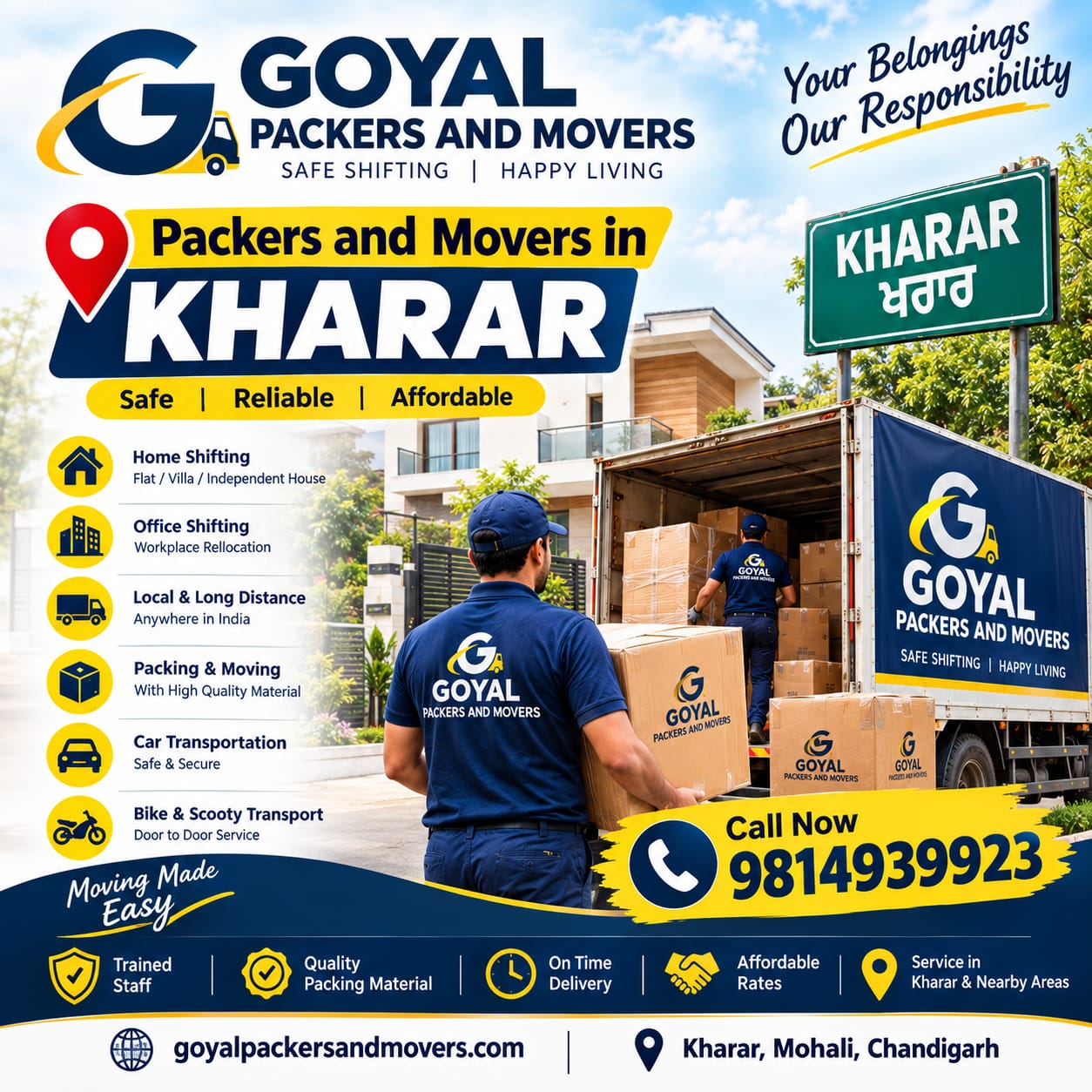 Packers and Movers in Kharar